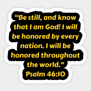 Bible Verse Psalm 46:10 Sticker